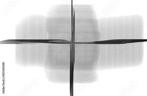 Abstract crosshatch pattern with intersecting lines creating a textured and geometric design element