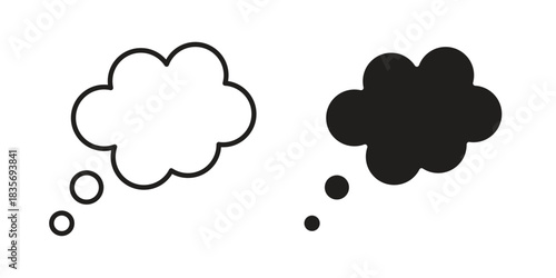 Thought bubble icon for your website design, logo, app, UI. EPS10