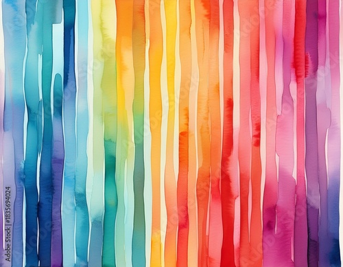 vibrant watercolor stripes create a cheerful and artistic background perfect for creative projects