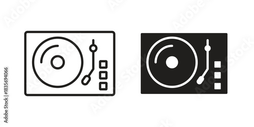 Turntable icon for your website design, logo, app, UI. EPS10