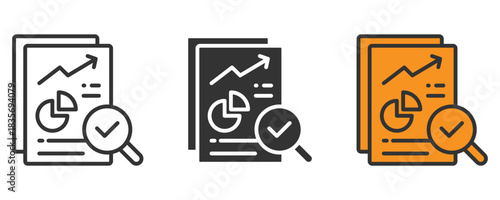 Audit the data reports with a magnifying glass to reveal insights and approve growth strategies for success, analysis and accuracy in business