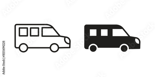Van icon for your website design, logo, app, UI. EPS10