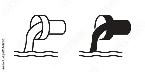 Wastewater icon for your website design, logo, app, UI. EPS10