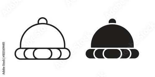 Winter hat icon for your website design, logo, app, UI. EPS10