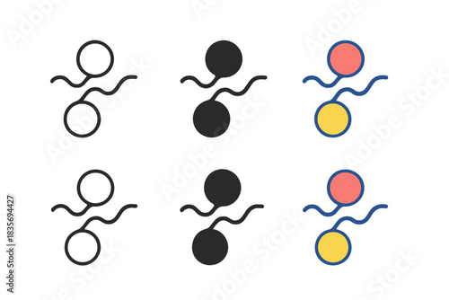 Quantum Particle Symphony. Quantum particles with wave-like connections creating abstract poetic pattern, clean geometric minimal