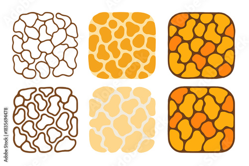 Bread Crumb Geometry. Abstract artistic interpretation of bread crumb micro-patterns as organic geometry, blending food science