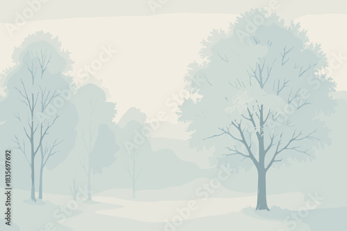 Winter's Tranquil Embrace. Medicine future lab with glowing DNA tablets, friendly doctors, and genes waving as they get adjusted