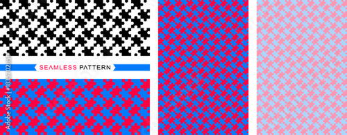 Seamless pattern, seamless background, colors easily changed, vector and illustration.