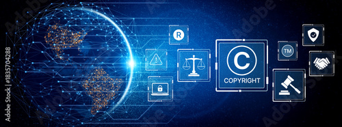 Cuadro en lienzo Understanding copyright is essential in digital publishing