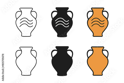 Abstract Sound Chamber. Resonating chamber with subtle harmonic lines, abstract archaeological sound icon, simple minimal vector,