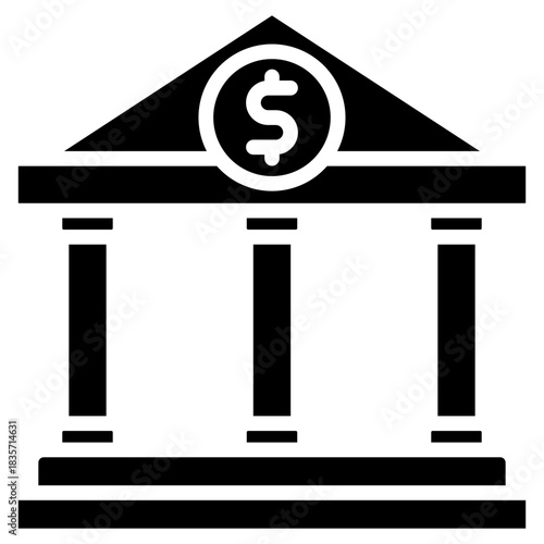 Banking Institution glyph icon