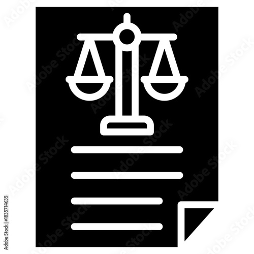 Legal Balance glyph icon