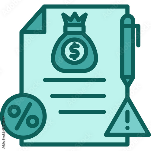 Debt Payment solid icon
