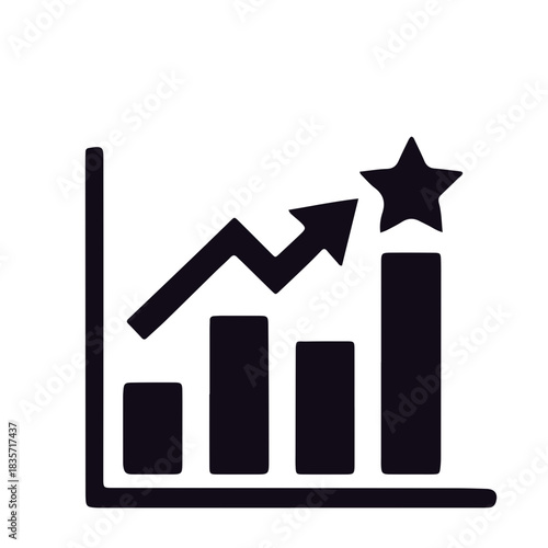 Finance icon black and white vector design 