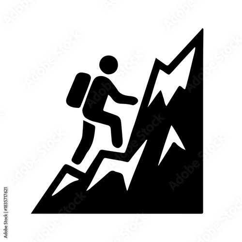 leadership icon black and white vector design 