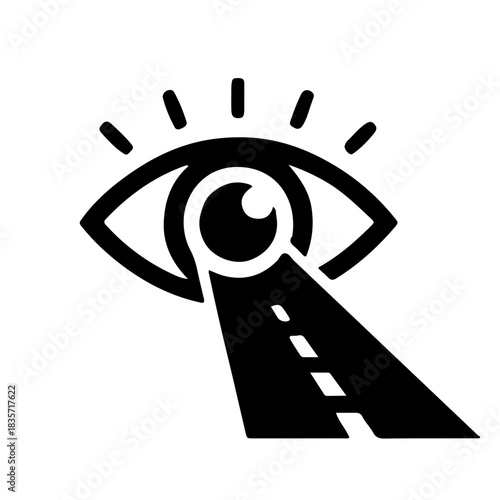 leadership icon black and white vector design 