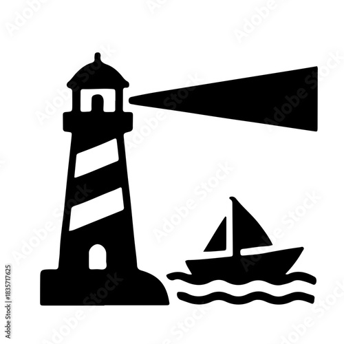 leadership icon black and white vector design 