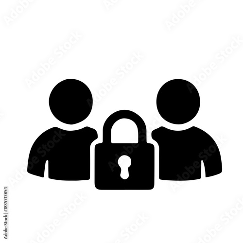 leadership icon black and white vector design 