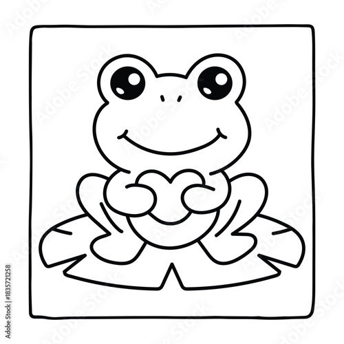 Bold and Easy Valentine's Day Coloring Page for Kids and Adults, Cozy Love Coloring Page, Cute and Cozy, Bold and Easy, Fun Romantic, Hygge-Inspired Designs, Valentine's Day, Self-love, Victor art.