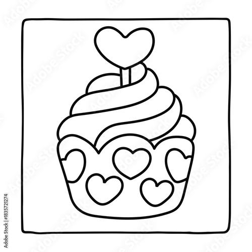 Bold and Easy Valentine's Day Coloring Page for Kids and Adults, Cozy Love Coloring Page, Cute and Cozy, Bold and Easy, Fun Romantic, Hygge-Inspired Designs, Valentine's Day, Self-love, Victor art.