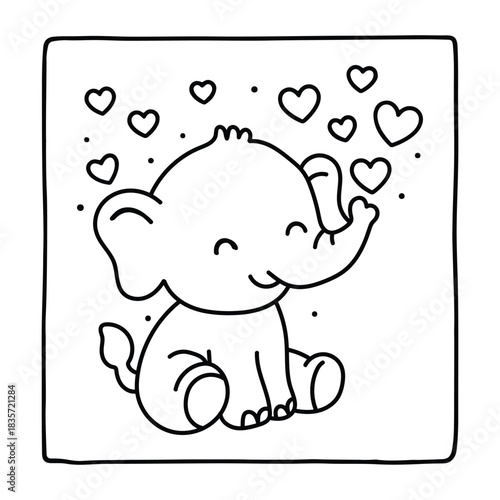 Bold and Easy Valentine's Day Coloring Page for Kids and Adults, Cozy Love Coloring Page, Cute and Cozy, Bold and Easy, Fun Romantic, Hygge-Inspired Designs, Valentine's Day, Self-love, Victor art.