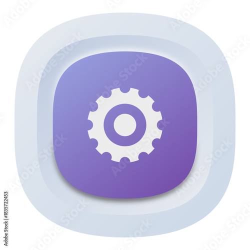 Engineering Gear Icon – Technical Symbol Vector
