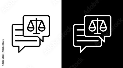 Legal Advice With Icon Set Design
