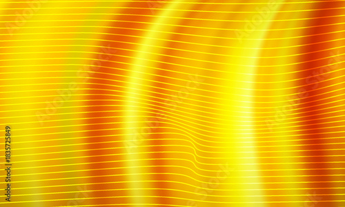 Golden Abstract Background With Warm Waves And Light Lines For Creative Design