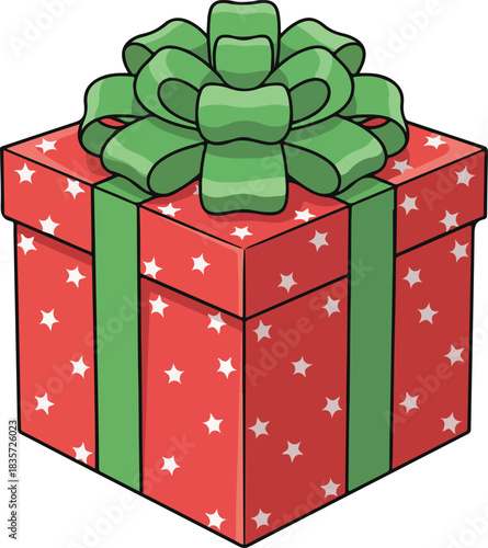 christmas gift box design. holiday elements vector art