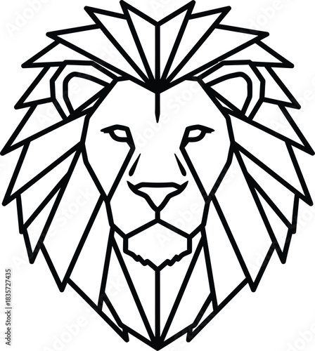 lion head vector