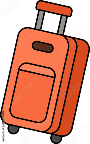 vector illustration of a suitcase