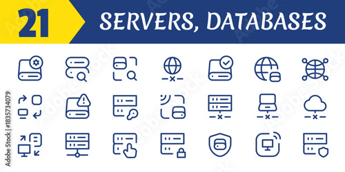 Servers, Databases Icon.eps