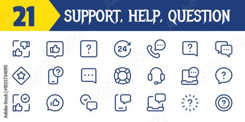 support help question icons.eps
