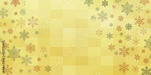 雪　クリスマス　冬　和柄　背景	