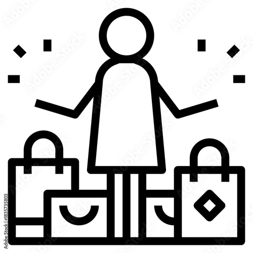 Woman Shopping Spree