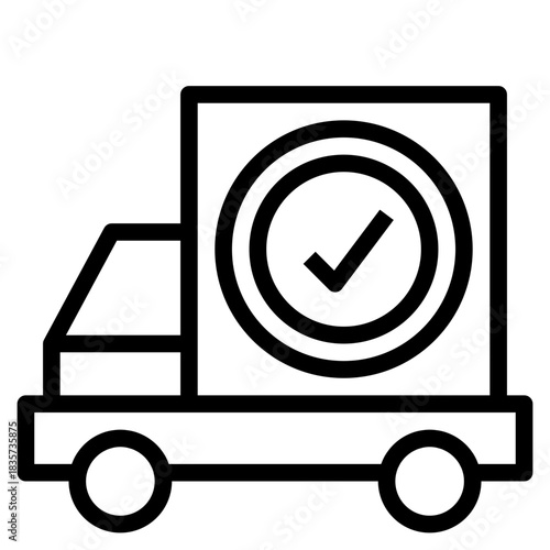 Verified Delivery Truck Icon