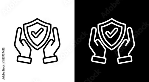 Protection With Icon Set Design