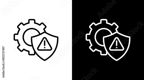 Risk Management With Icon Set Design