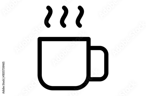マグカップのシンプルなベクターアイコン