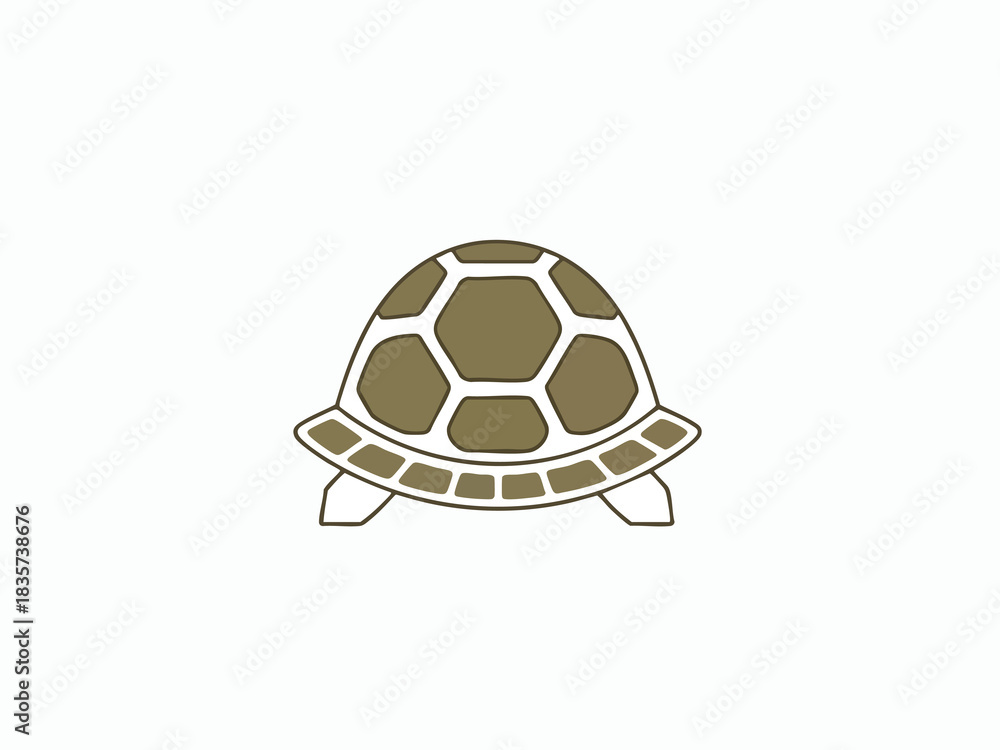 Obraz premium Simple Vector Turtle Icon