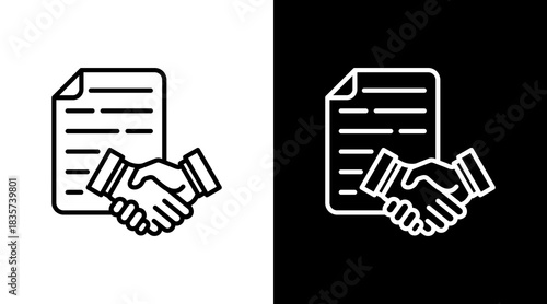 Agreement With Icon Set Design