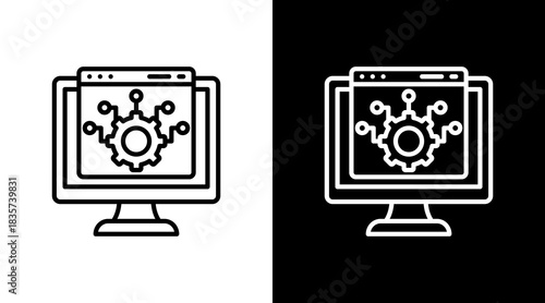 System With Icon Set Design