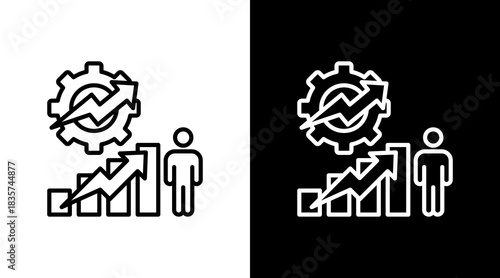 Personal Growth With Icon Set Design