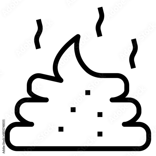 Smelly Poop Doodle Icon