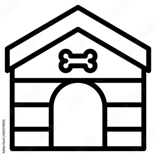 Dog House Outline Icon