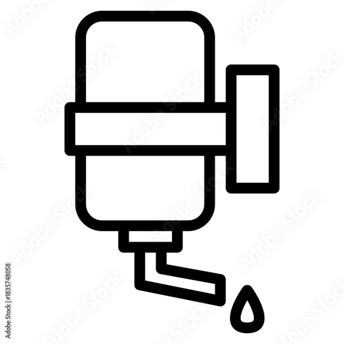 Pet water bottle icon