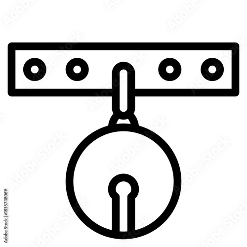 Pet Collar with Bell Icon