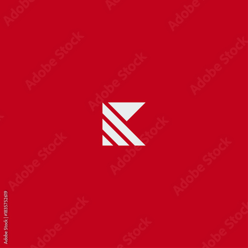 Letter K logo Icon flat vector design