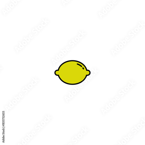 Lemon Icon flat vector design