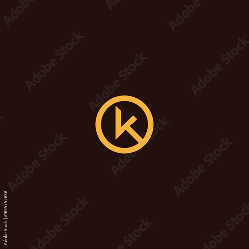 Letter K logo Icon flat vector design